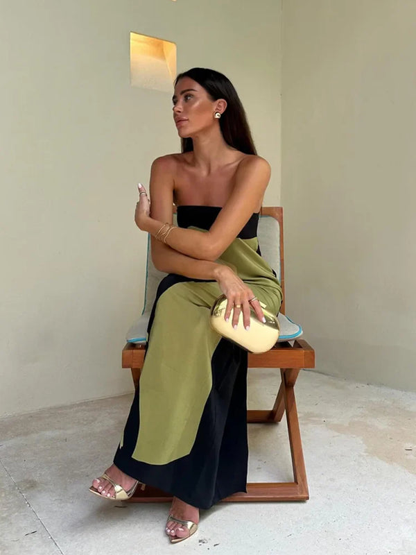 Sophie - Women's Tube Maxi Dress with Sleek Silhouette - photo 2