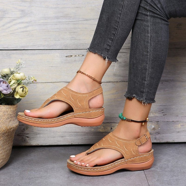 Stella - Women's Orthopedic Toe Post Sandals with Arch Support - photo 3