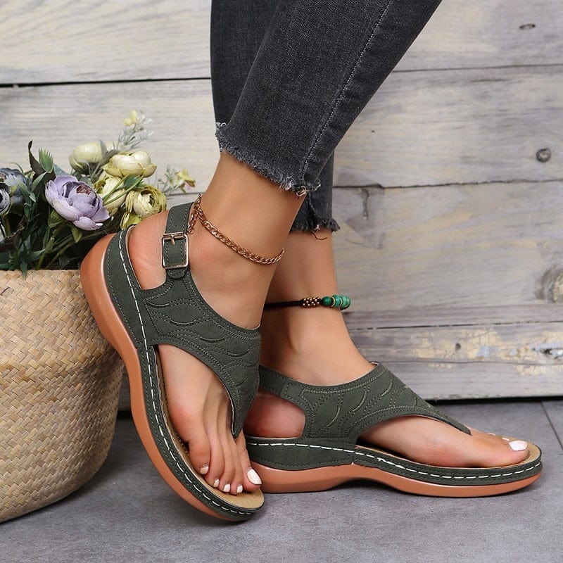 Stella - Women's Orthopedic Toe Post Sandals with Arch Support - photo 5