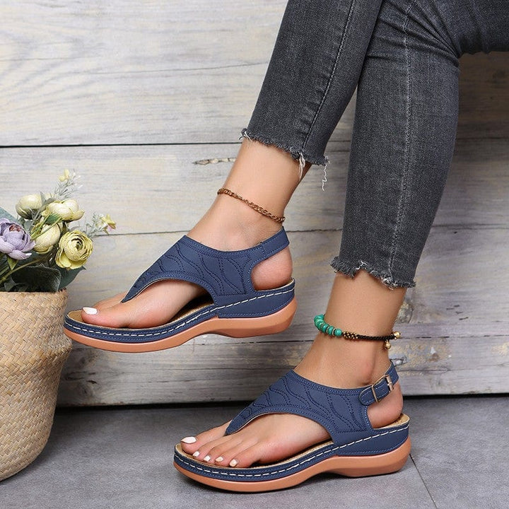 Stella - Women's Orthopedic Toe Post Sandals with Arch Support - photo 7