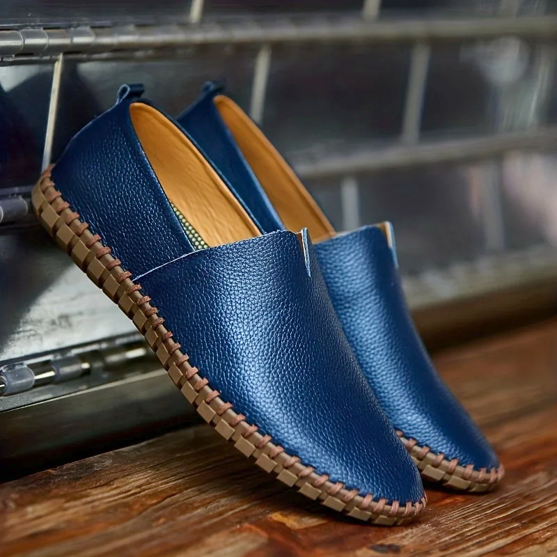 Toby - Men's Genuine Leather Loafers with Cushioned Insole - photo 1