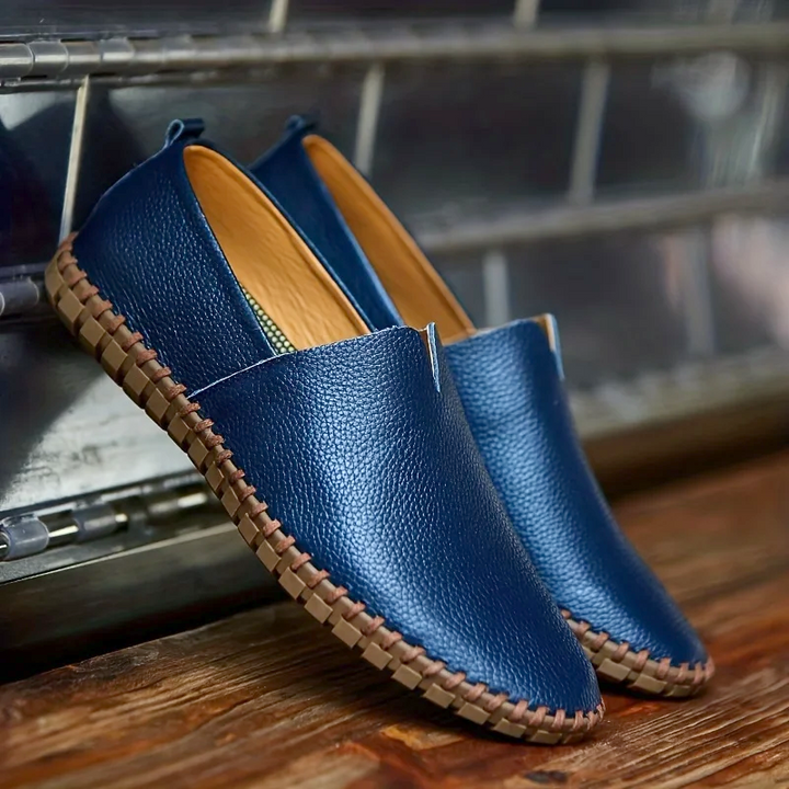 Toby - Men's Genuine Leather Loafers with Cushioned Insole - photo 1
