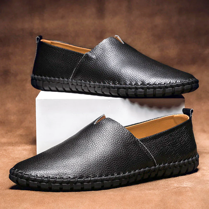 Toby - Men's Genuine Leather Loafers with Cushioned Insole - photo 10