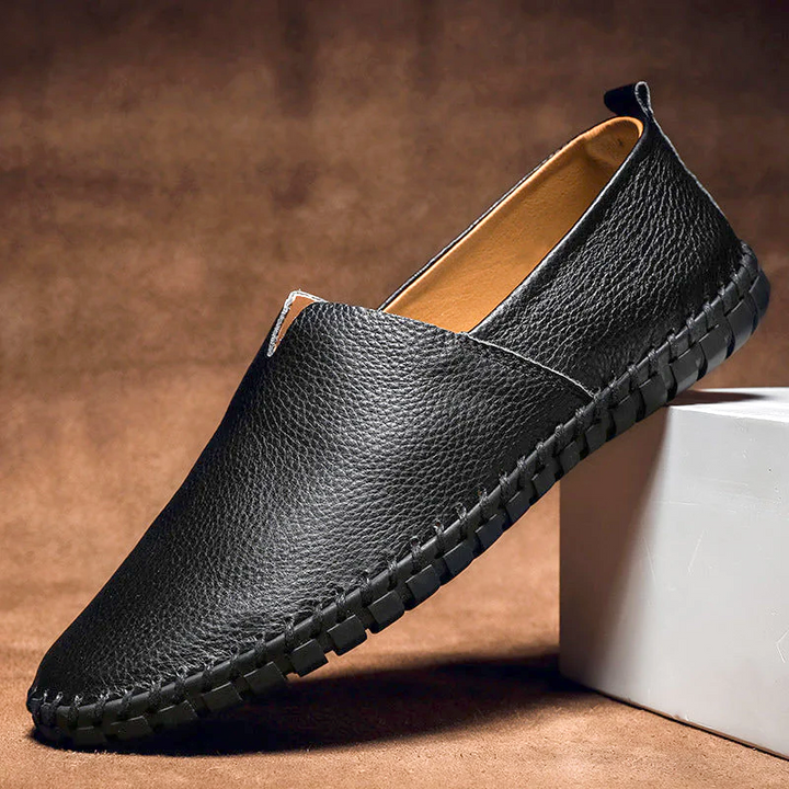 Toby - Men's Genuine Leather Loafers with Cushioned Insole - photo 11