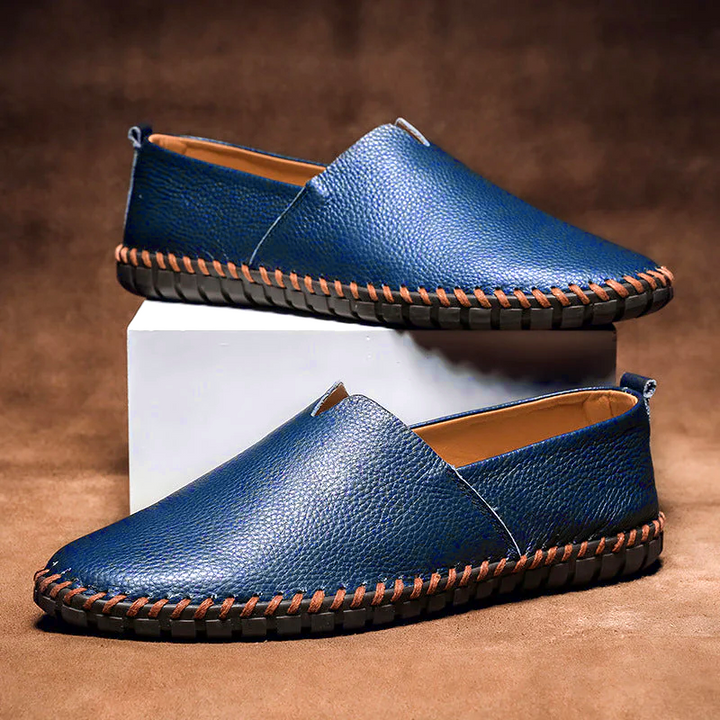 Toby - Men's Genuine Leather Loafers with Cushioned Insole - photo 2