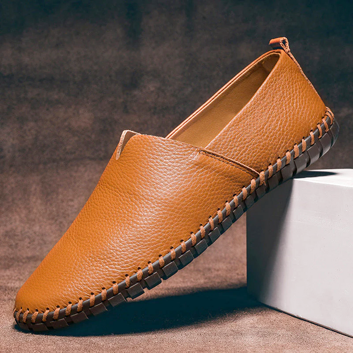 Toby - Men's Genuine Leather Loafers with Cushioned Insole - photo 6