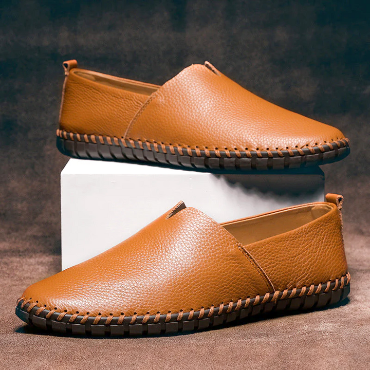 Toby - Men's Genuine Leather Loafers with Cushioned Insole - photo 7