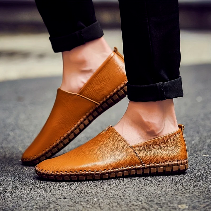 Toby - Men's Genuine Leather Loafers with Cushioned Insole - photo 8