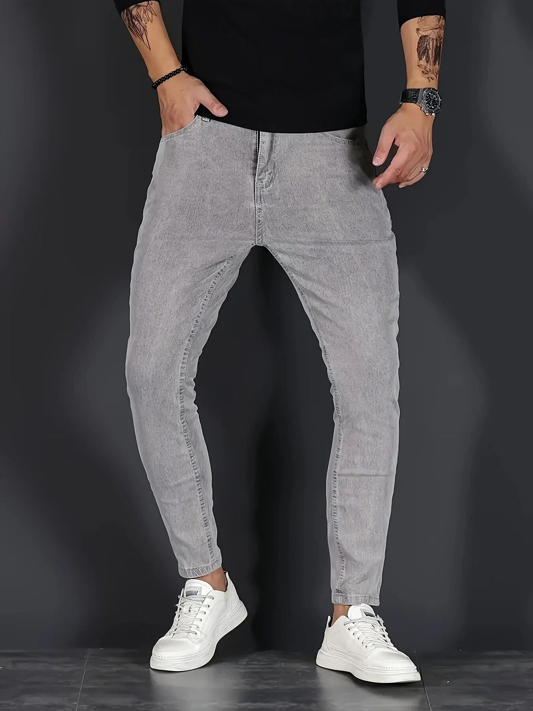 Pánské strečové jogger kalhoty se zúženým střihem