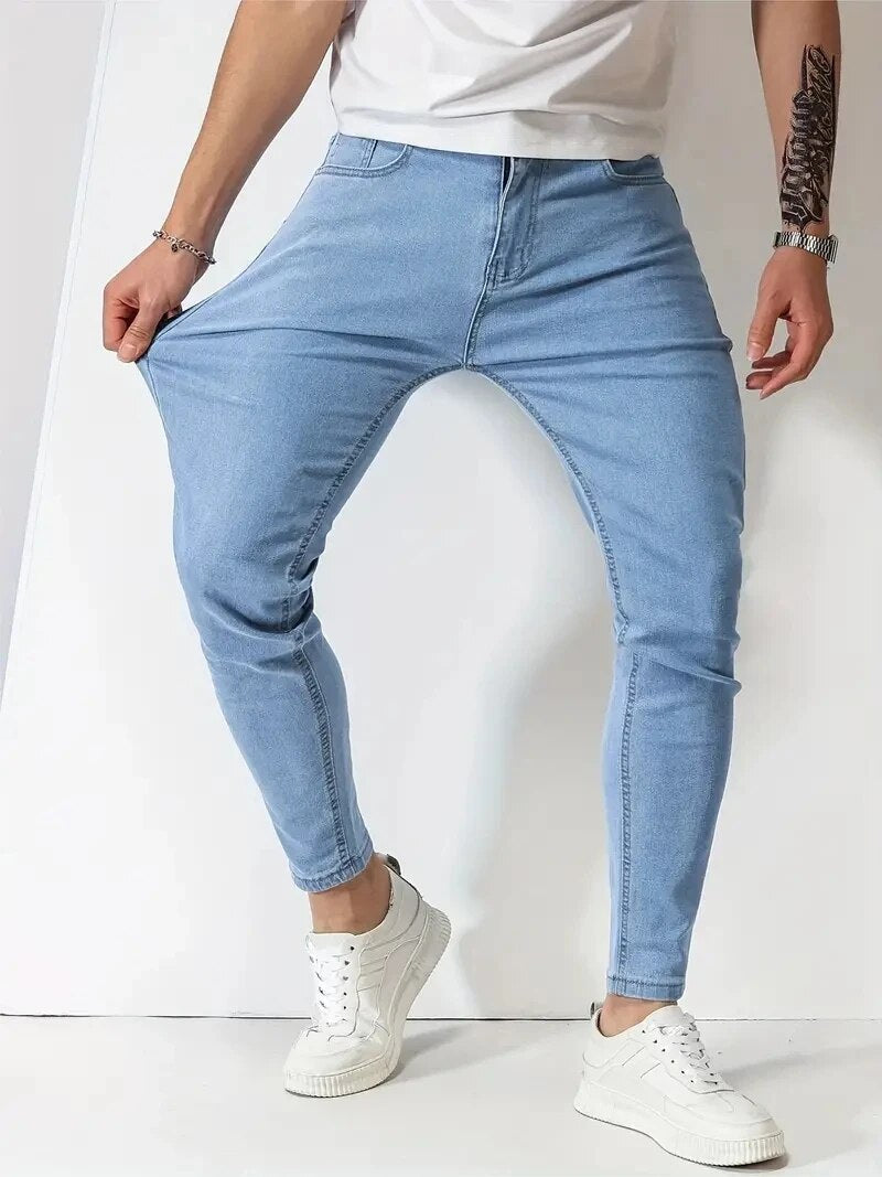 Pánské strečové jogger kalhoty se zúženým střihem