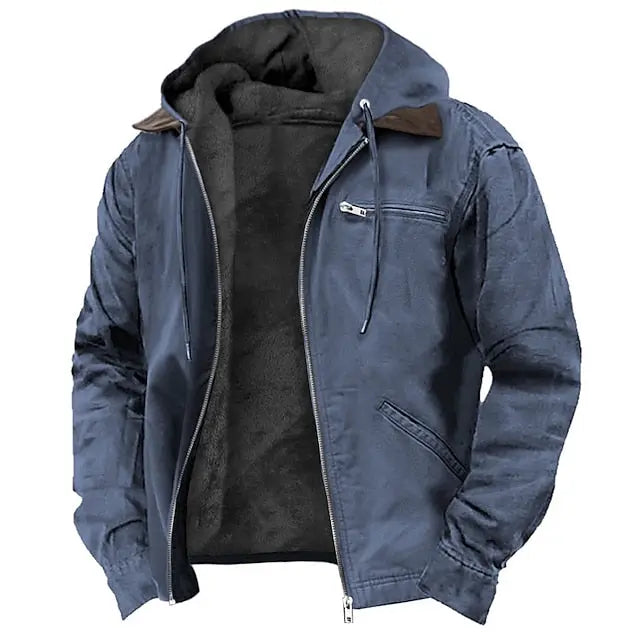 Men’s Lined Hooded Winter Jacket