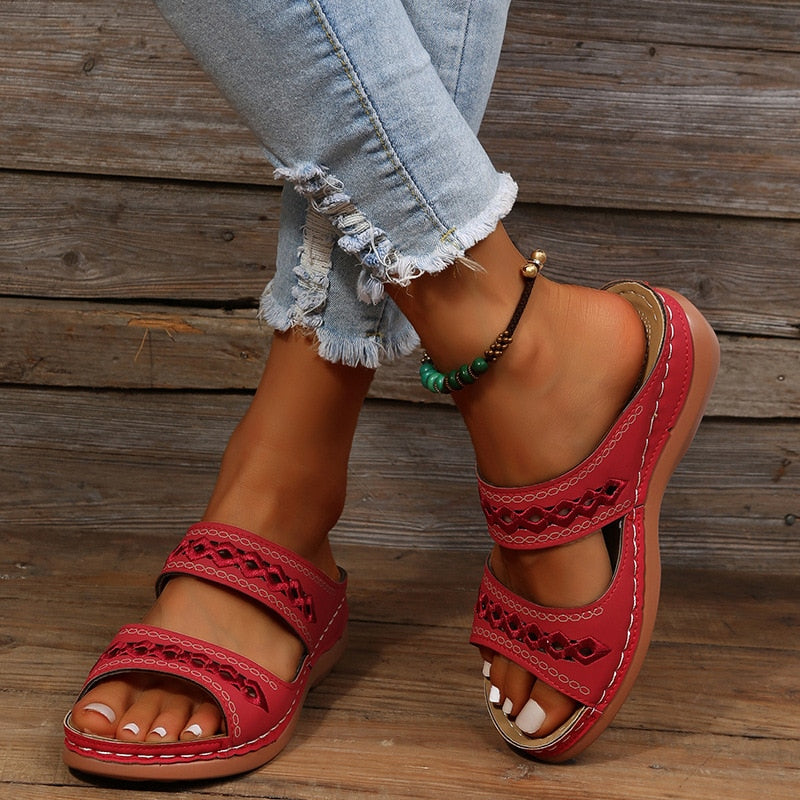 Valentina - Women's Orthopedic Sandals with Three Arch Support - photo 2