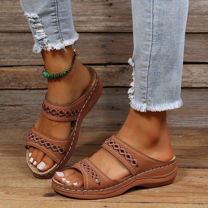 Valentina - Women's Orthopedic Sandals with Three Arch Support - photo 4