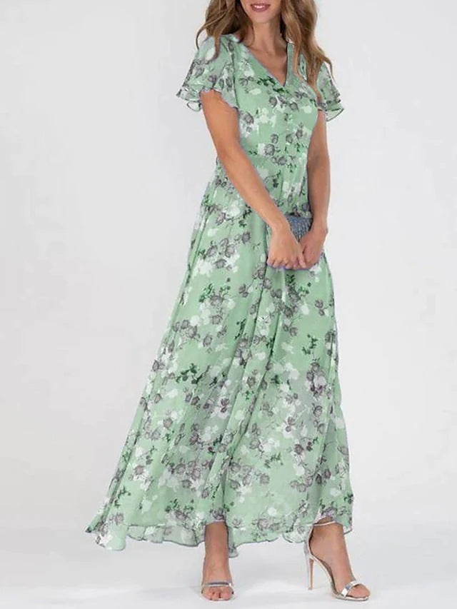 Victoria - Women's Chic Floral Maxi Dress for Weddings - photo 1
