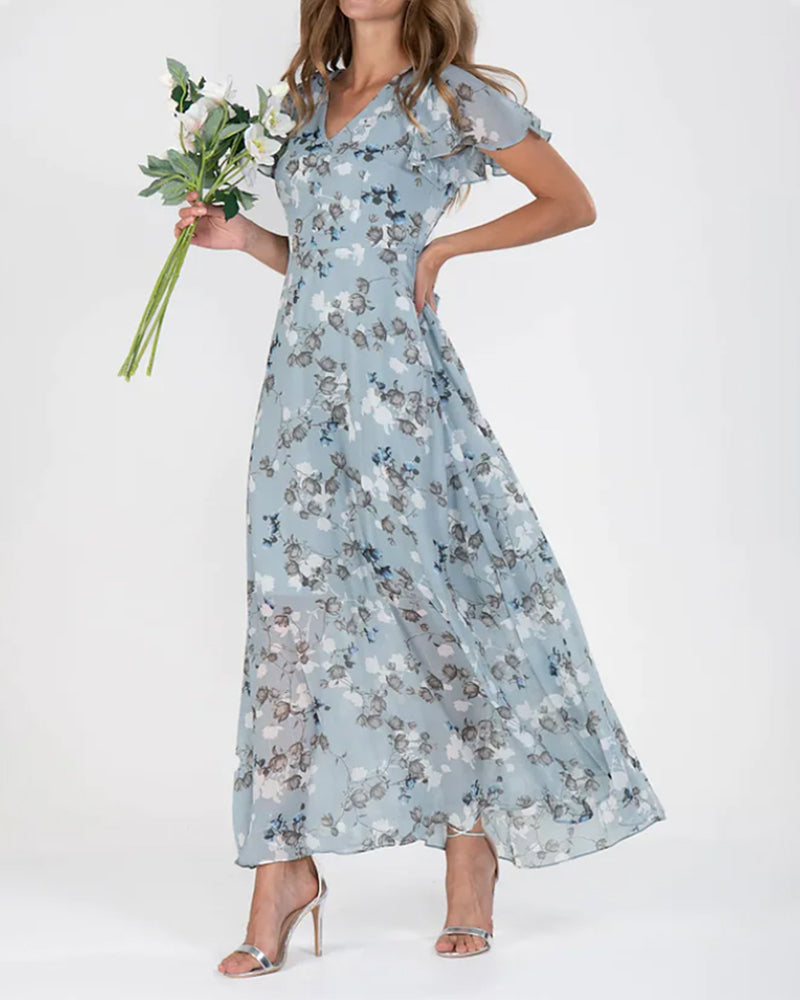 Victoria - Women's Chic Floral Maxi Dress for Weddings - photo 4