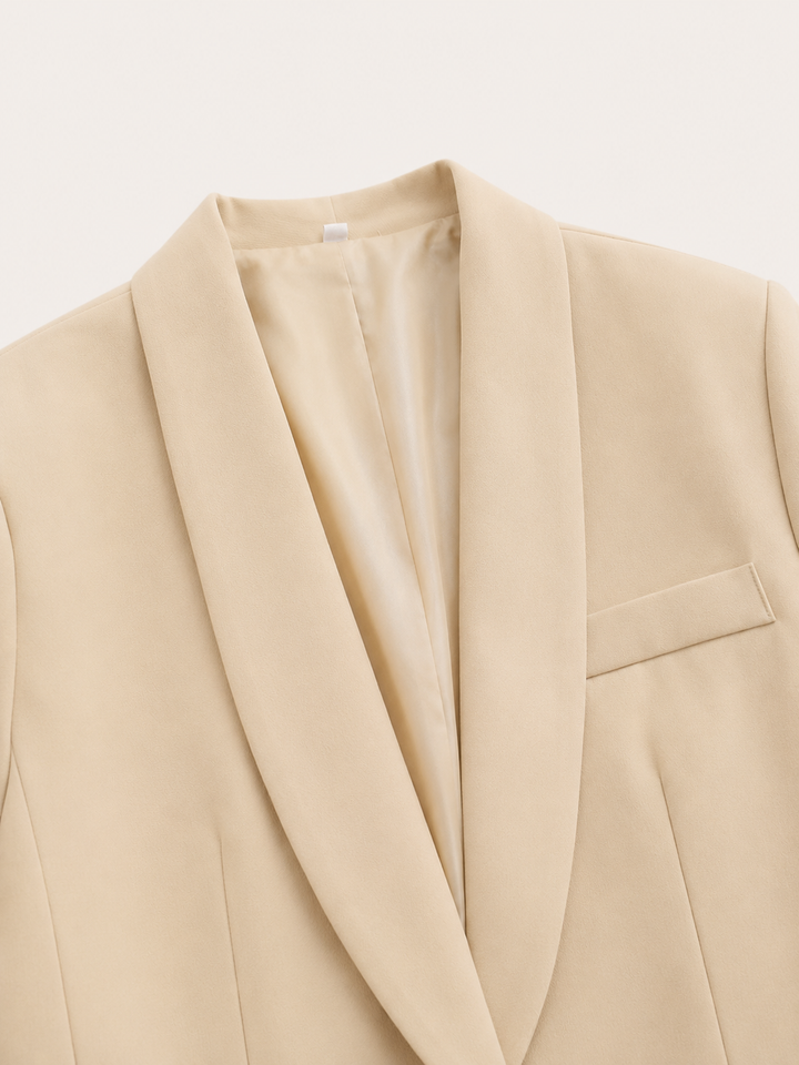 Women's Belted Blazer and Wide-Leg Trousers Set - photo 4