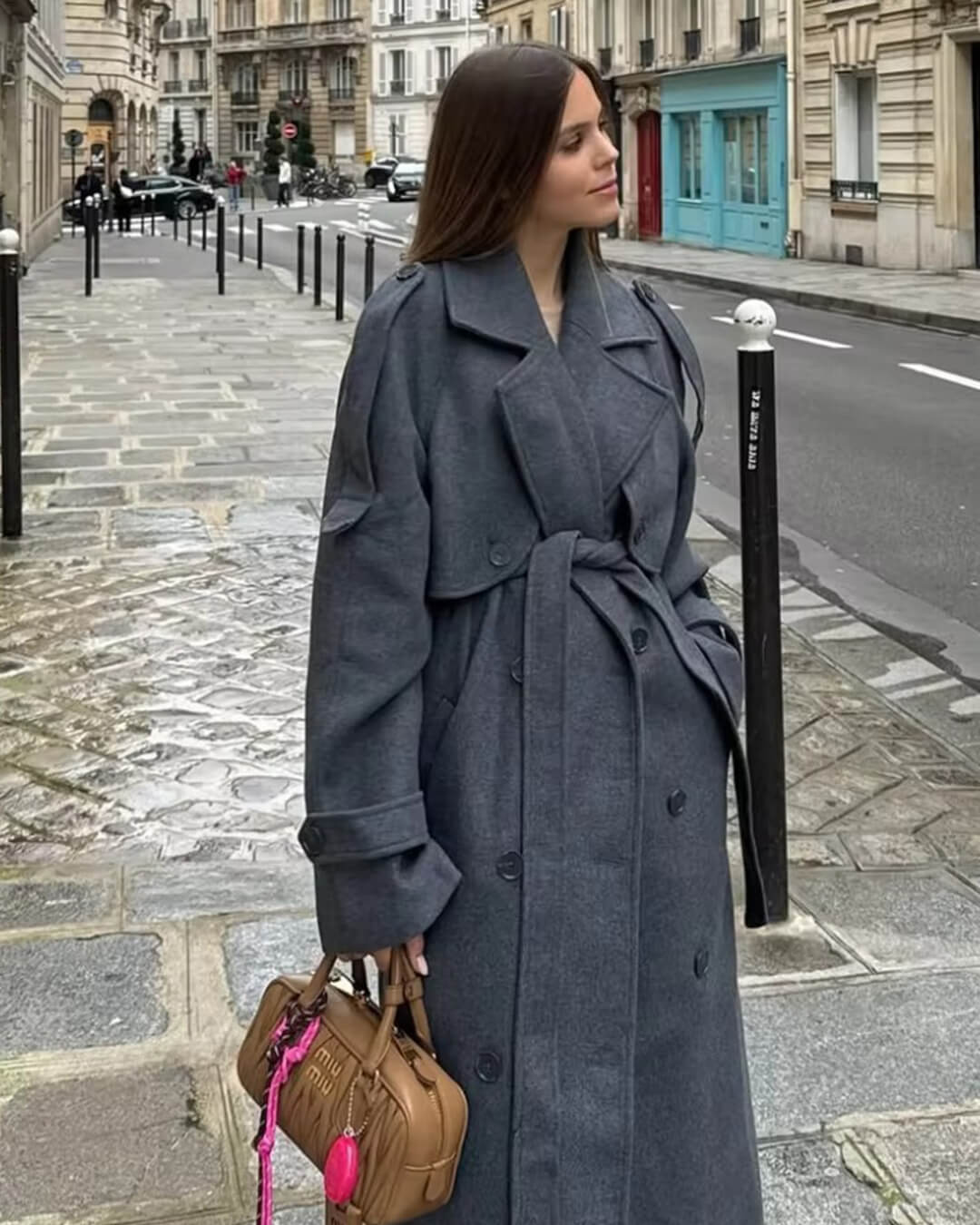 Women's Belted Pocket Coat - photo 2