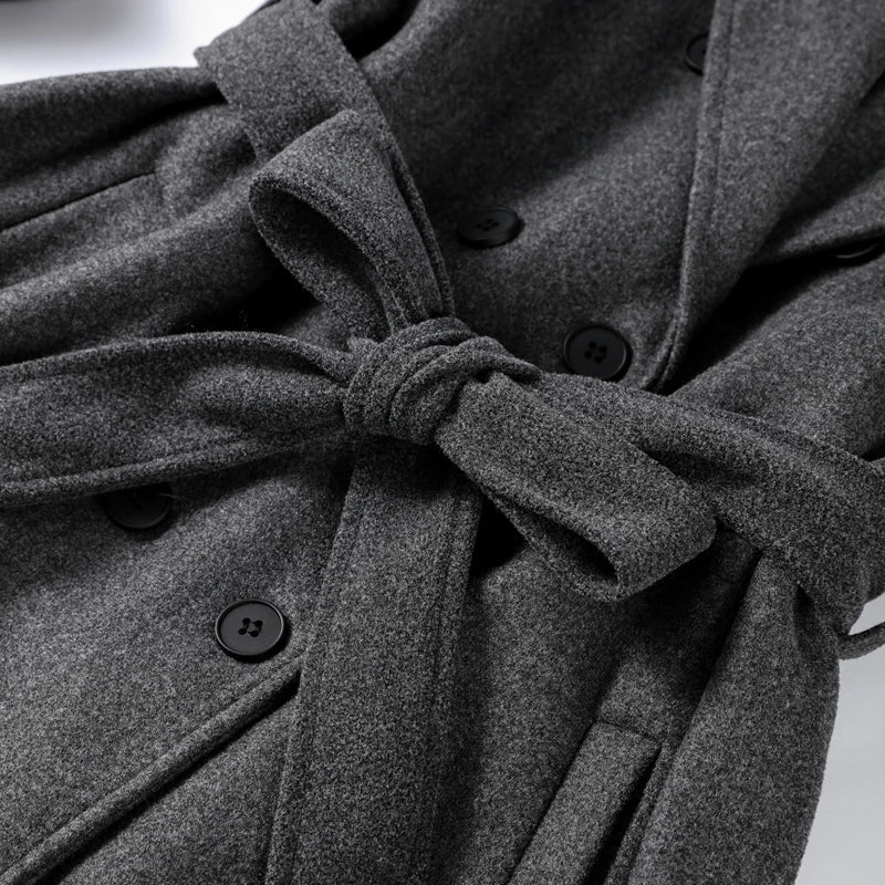 Women's Belted Pocket Coat - photo 8
