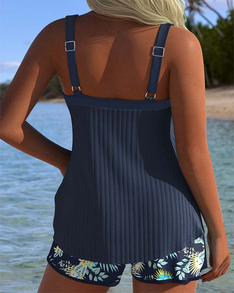 Women's Boho Print Adjustable Tankini - photo 4
