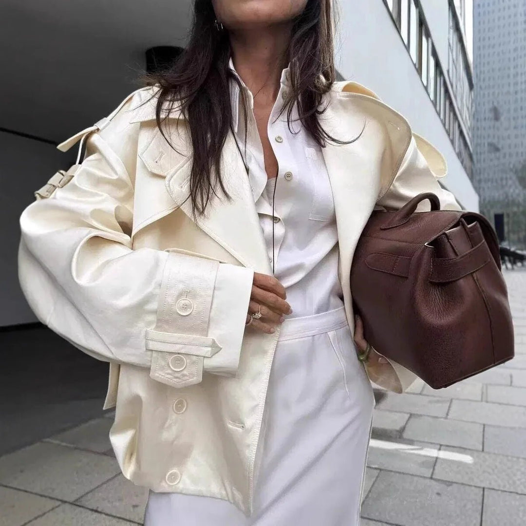 Women's Button-Front Jacket with Collar - photo 3
