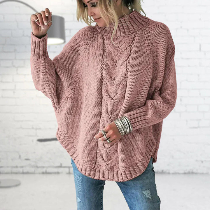 Women's Cable Knit Relaxed Cape - photo 5