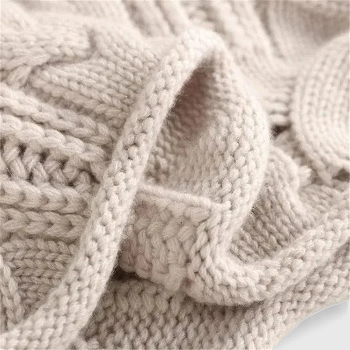 Women's Cable Knit Roll Neck Jumper - photo 5