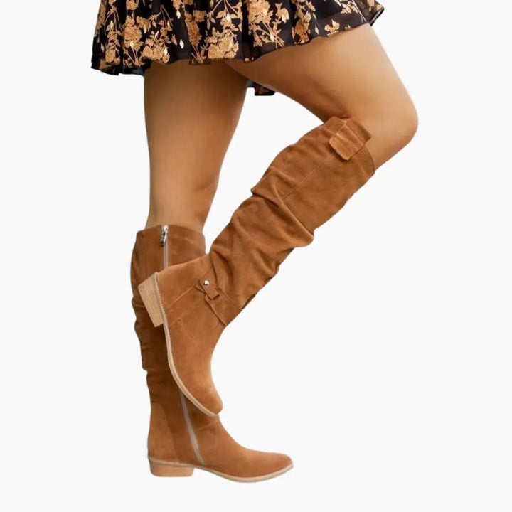 Women's Casual Knee High Slouch Boots - photo 6