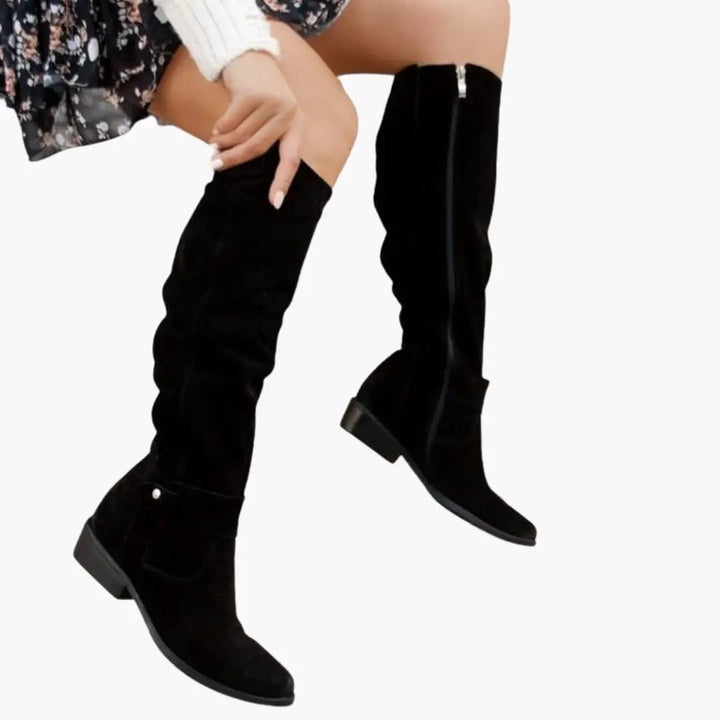 Women's Casual Knee High Slouch Boots - photo 8