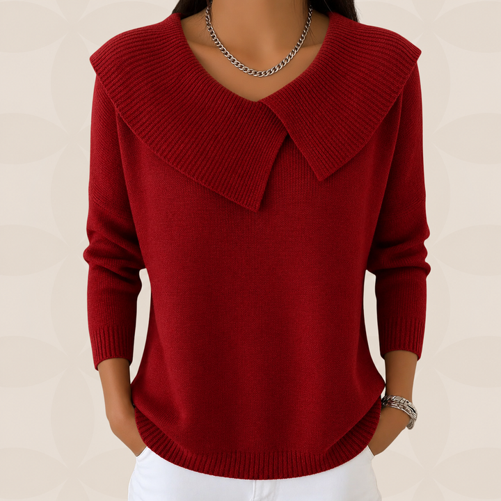Women's Collared Long Sleeve Jumper - photo 2