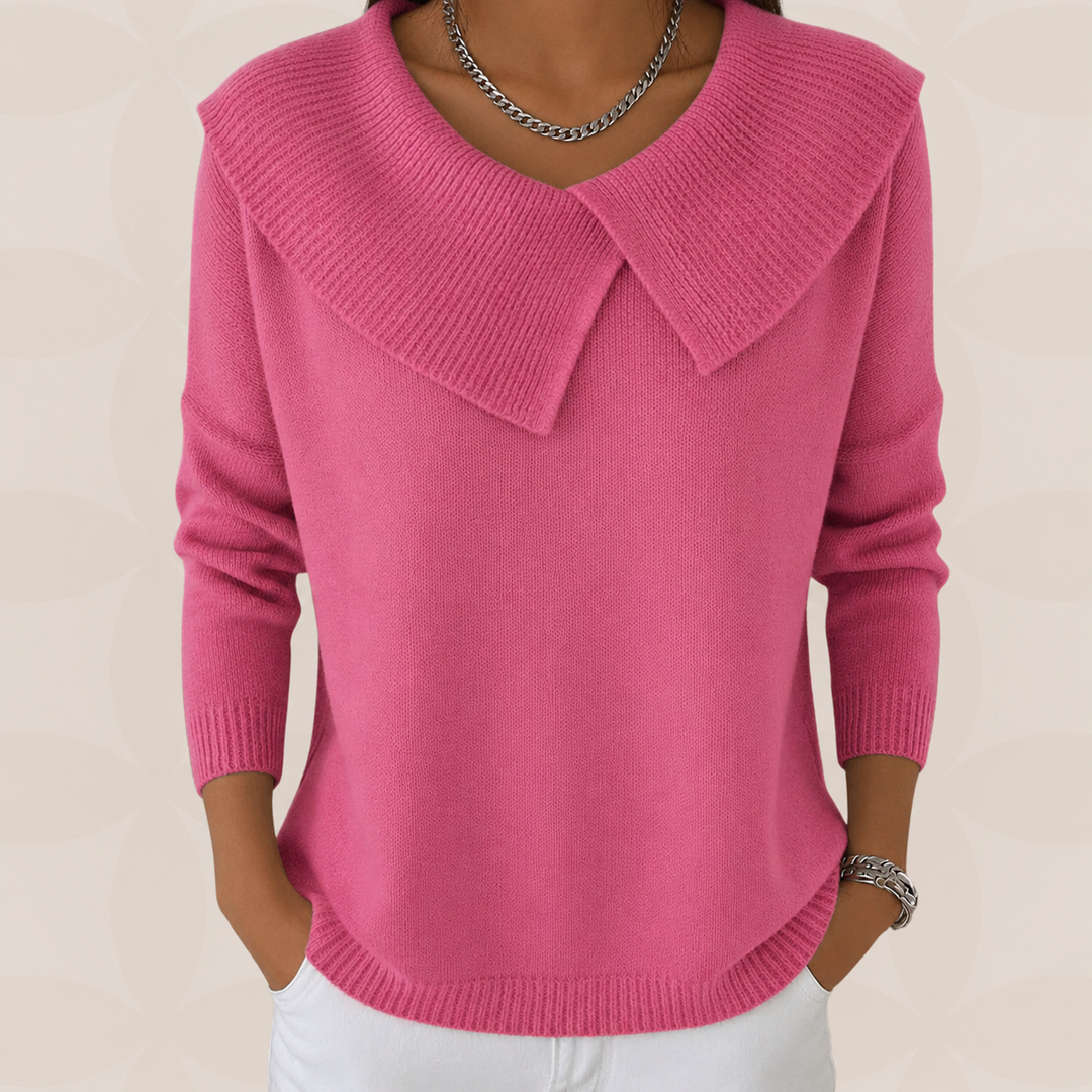 Women's Collared Long Sleeve Jumper - photo 3