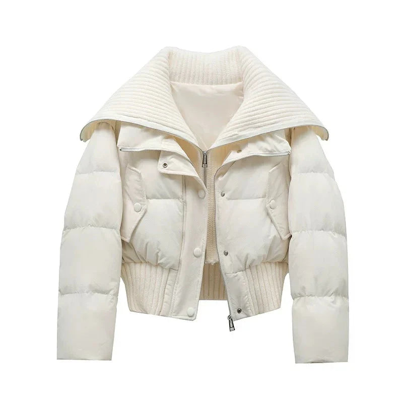 Women's Collared Puffer Jacket - photo 2