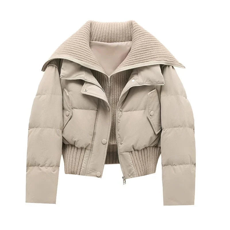 Women's Collared Puffer Jacket - photo 3