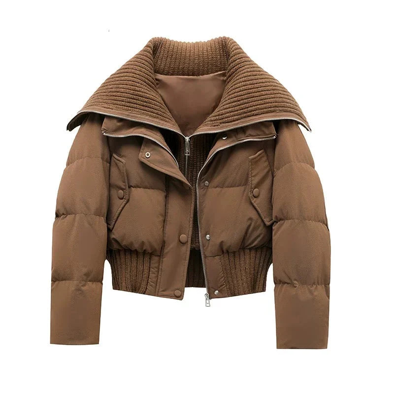 Women's Collared Puffer Jacket - photo 4