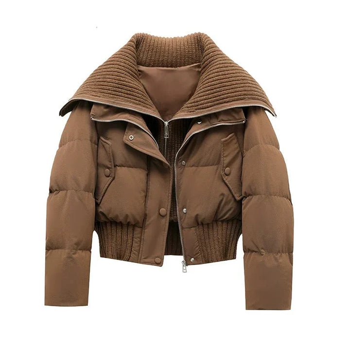 Women's Collared Puffer Jacket - photo 4