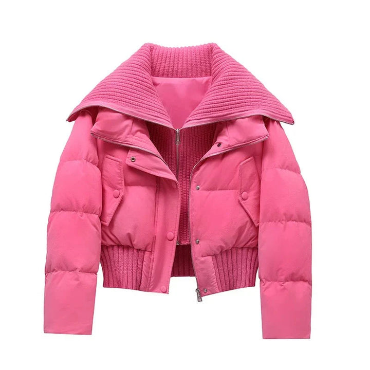 Women's Collared Puffer Jacket - photo 6
