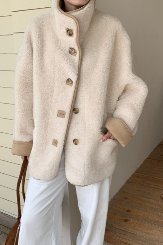Women's Stand Collar Coat - photo 1