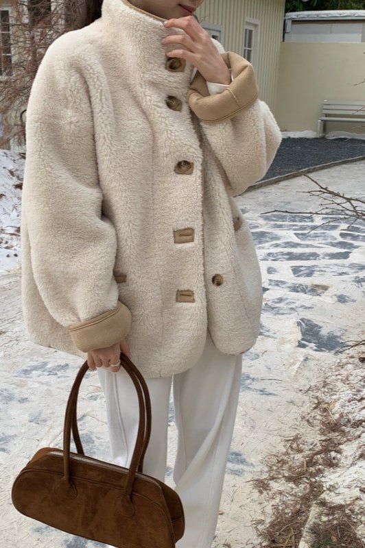 Women's Stand Collar Coat - photo 2