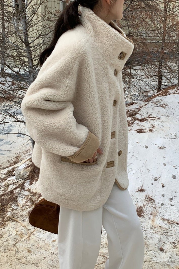 Women's Stand Collar Coat - photo 3