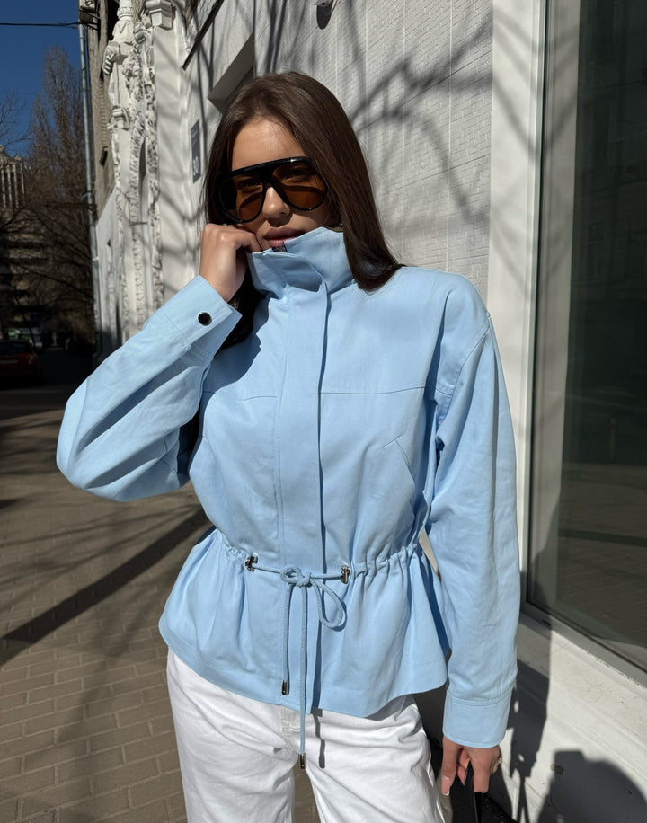 Women's Stand Collar Relaxed Jacket - photo 11