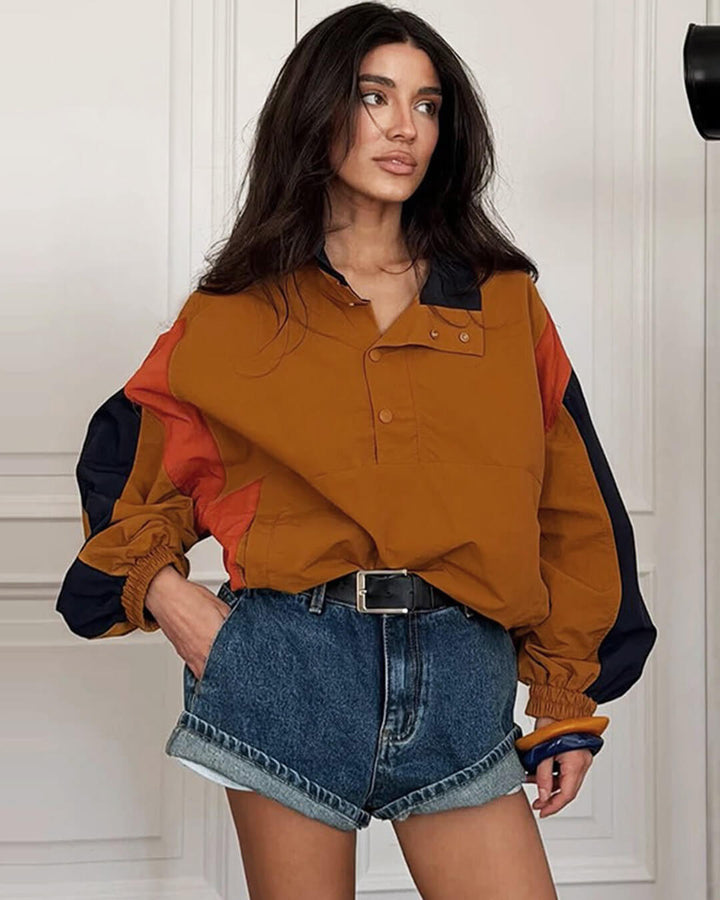 Women's Colour Block Relaxed Jacket - photo 2
