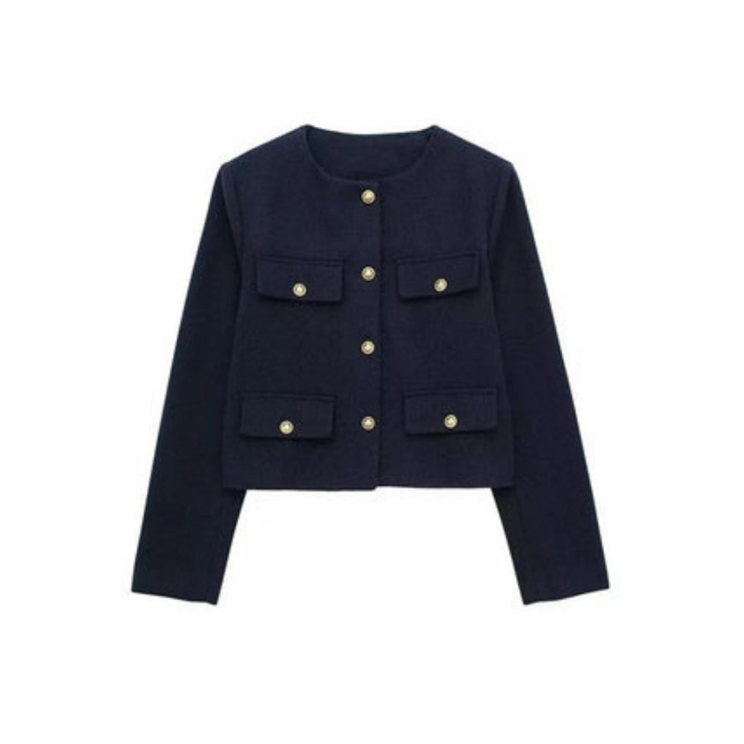 Women's Cropped Button-Front Jacket - photo 11