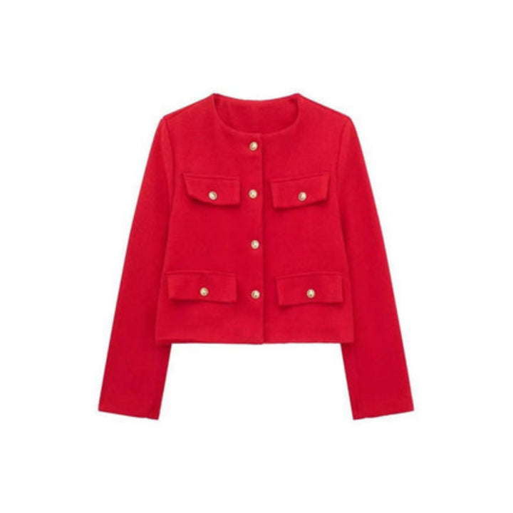 Women's Cropped Button-Front Jacket - photo 13