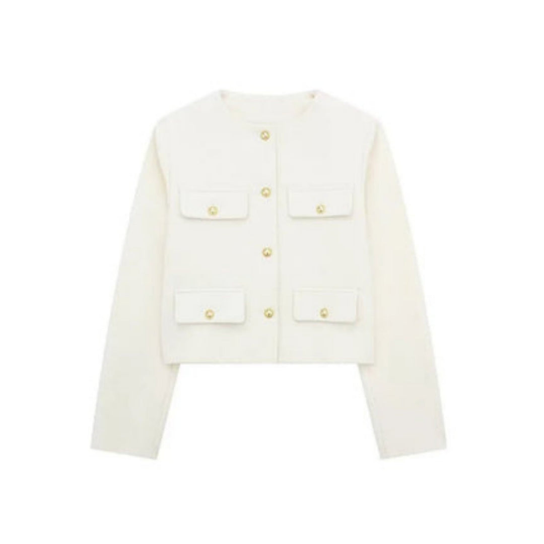 Women's Cropped Button-Front Jacket - photo 6