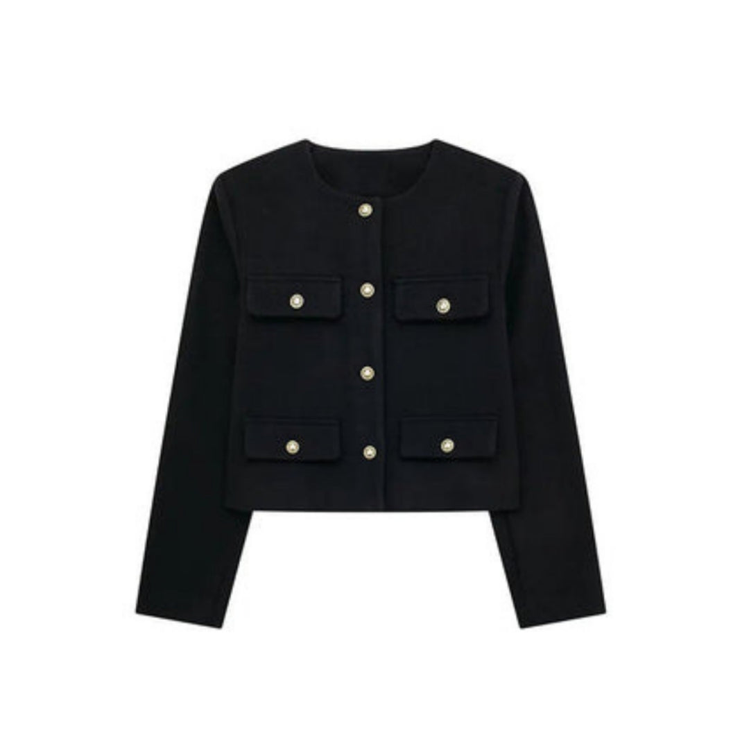 Women's Cropped Button-Front Jacket - photo 7