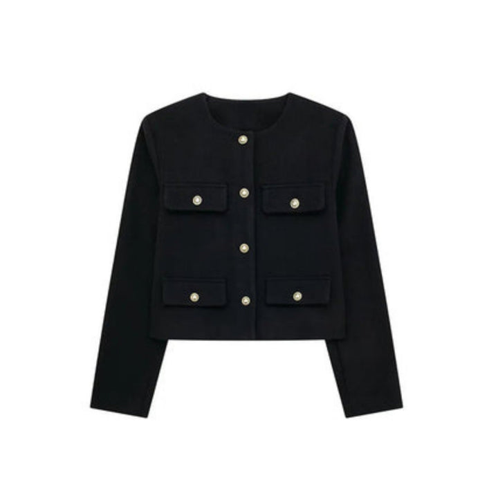 Women's Cropped Button-Front Jacket - photo 7