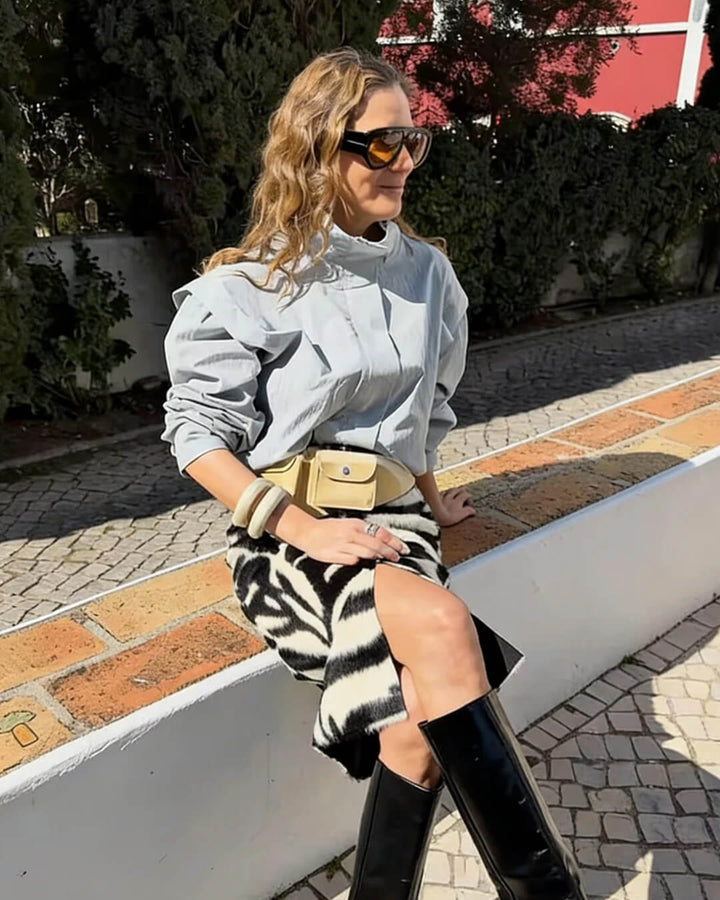 Women's Cropped Collared Jacket - photo 5