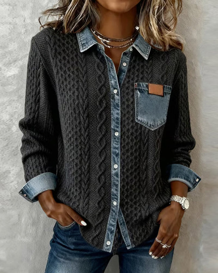 Women's Denim Cardigan - photo 1
