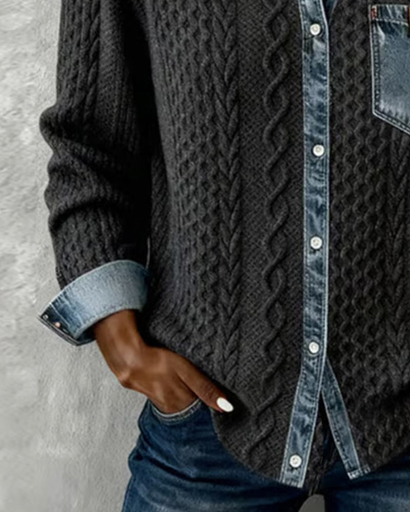 Women's Denim Cardigan - photo 6