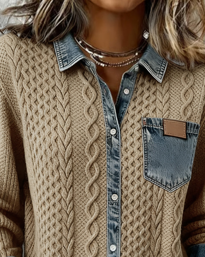 Women's Denim Cardigan - photo 7