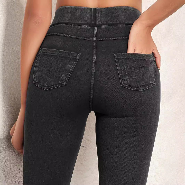 Women's High-Waisted Skinny Leggings with Pull-On Waist - photo 6